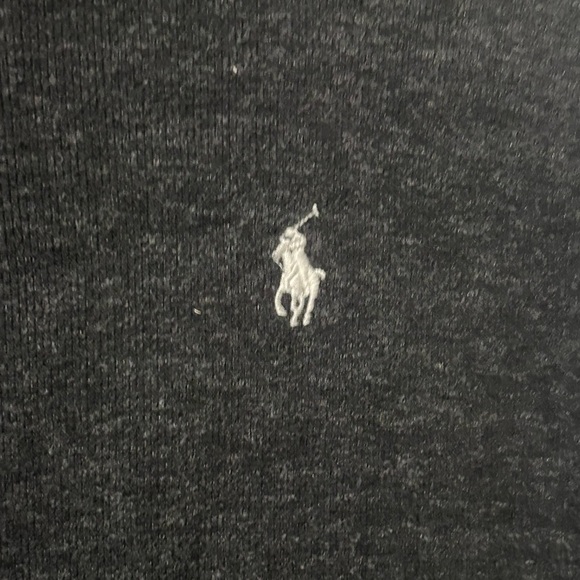 Polo Ralph Lauren Men's Classic Estate-Rib Quarter-Zip Sweater Gray Size lrg - Picture 3 of 4